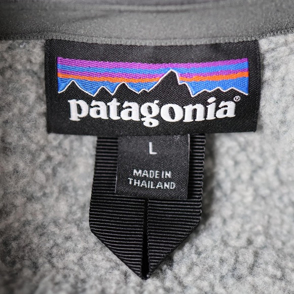 Patagonia Better Sweater Mens Large Gray Pullover 1/4 Zip Vail Colorado 25522 - Picture 7 of 9